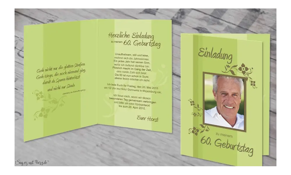 Einladungskarte Geburtstag Klappkarten