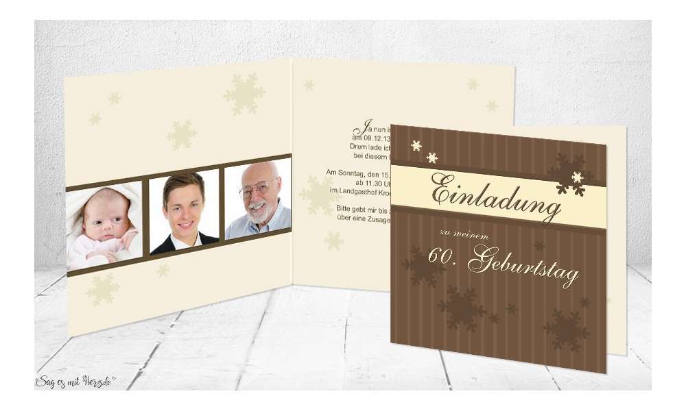 Einladungskarte Geburtstag Klappkarte quadratisch