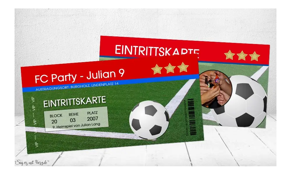 Einladungskarten Geburtstag mit Foto