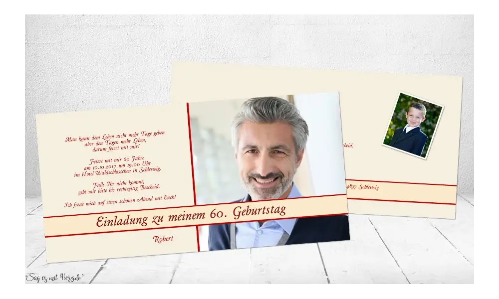 Einladungskarten Geburtstag mit Foto