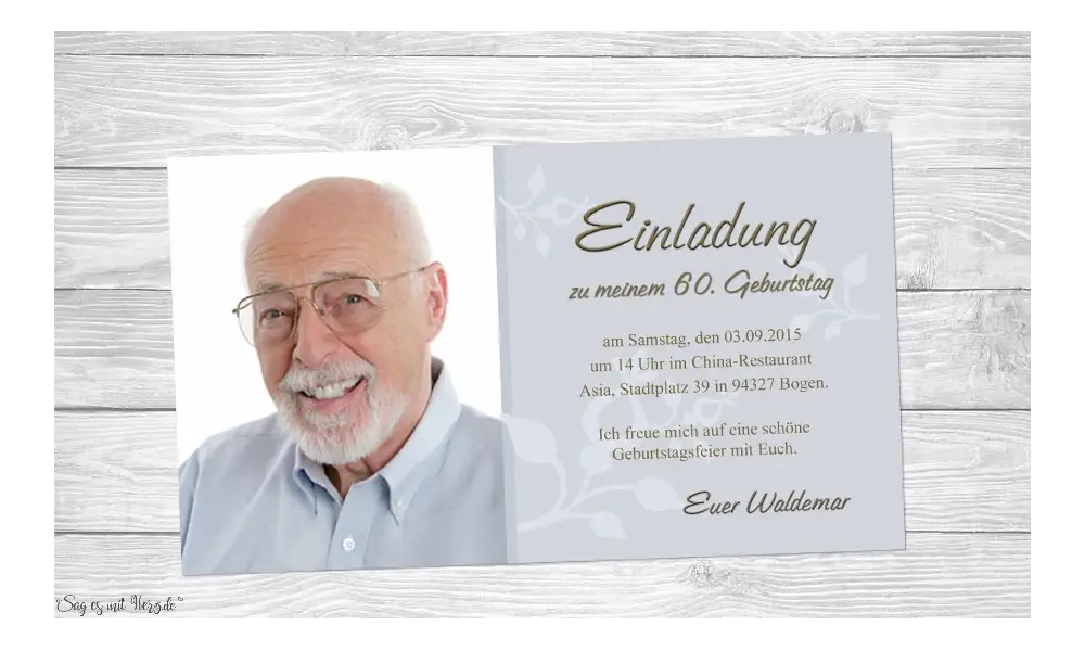 Einladung Geburtstag Fotokarten