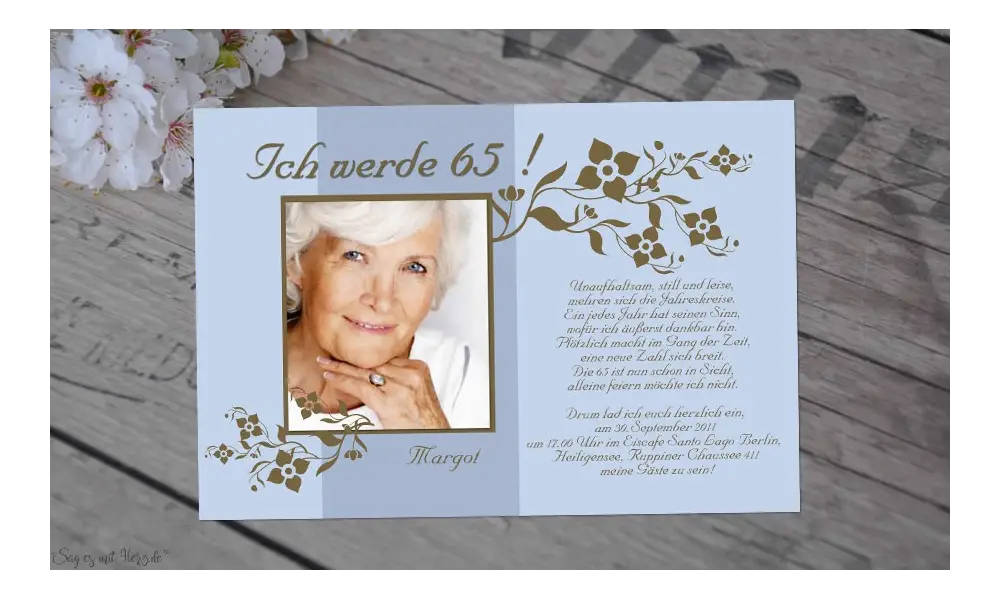 Einladung Geburtstag Fotokarte