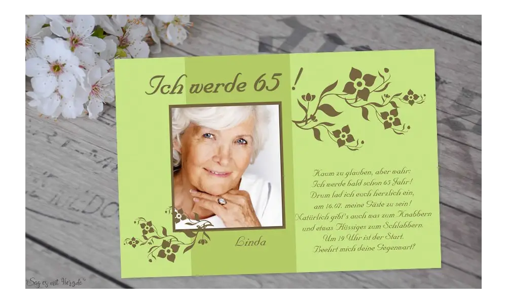 Einladung Geburtstag Fotokarte