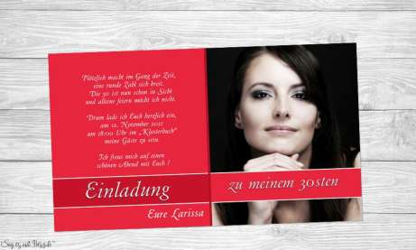Einladung Geburtstag Fotokarten