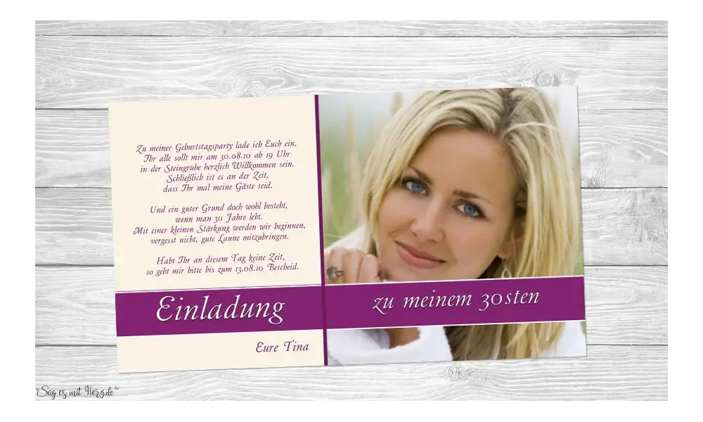 Einladung Geburtstag Fotokarten