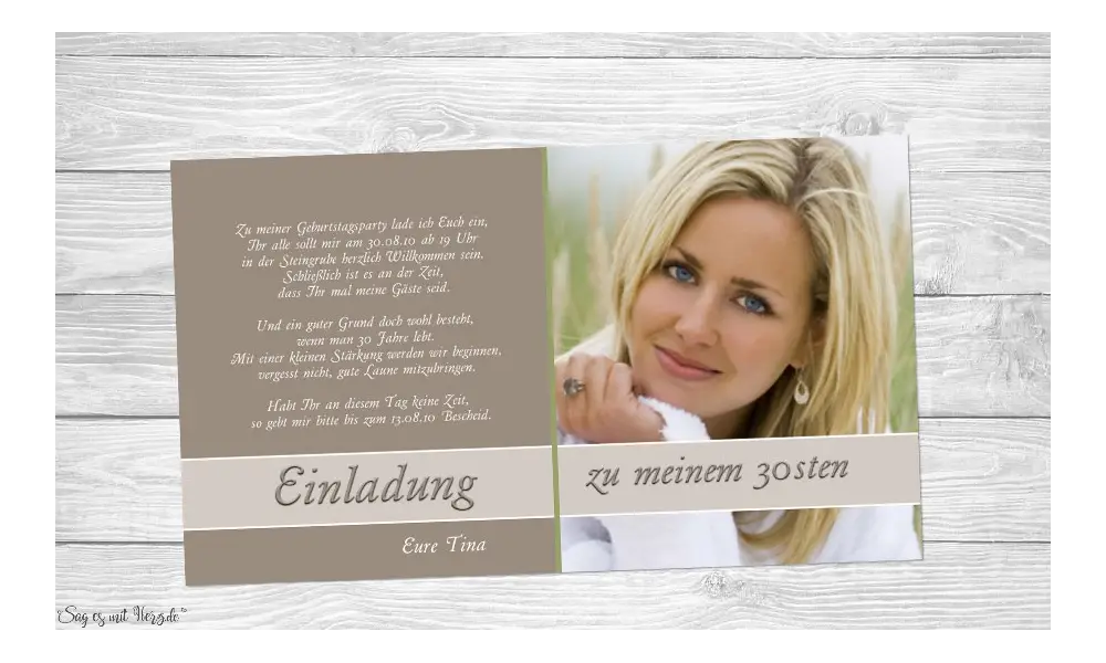 Einladung Geburtstag Fotokarten