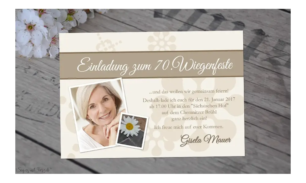 Einladung Geburtstag Fotokarten