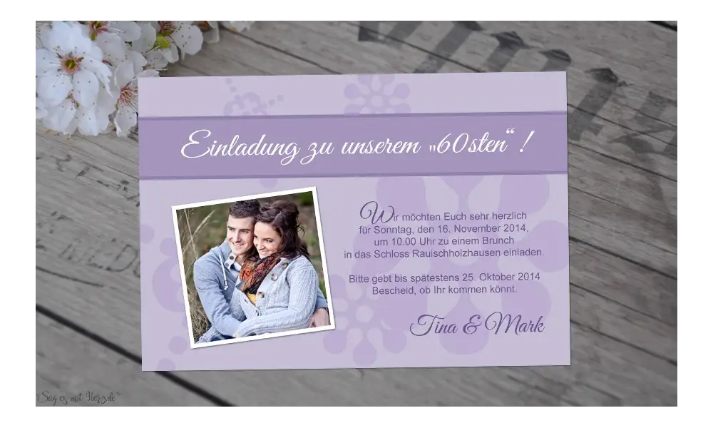 Einladung Geburtstag Fotokarten