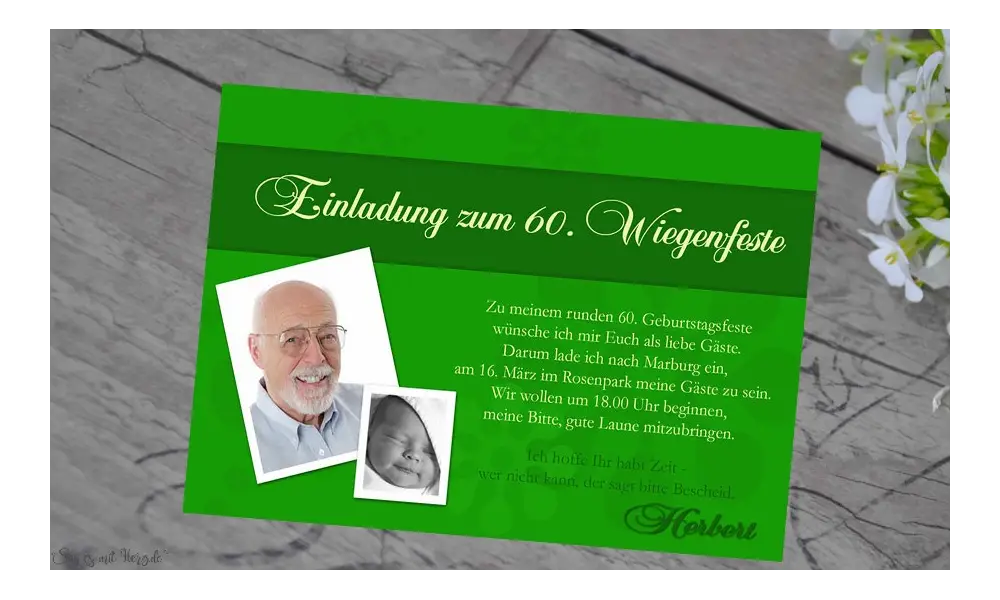 Einladung Geburtstag Fotokarten