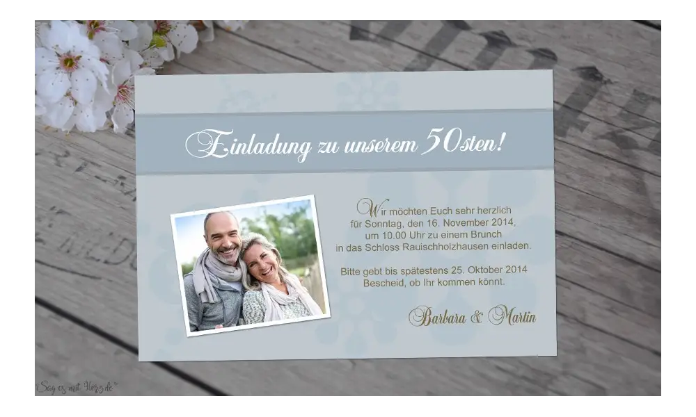 Einladung Geburtstag Fotokarten