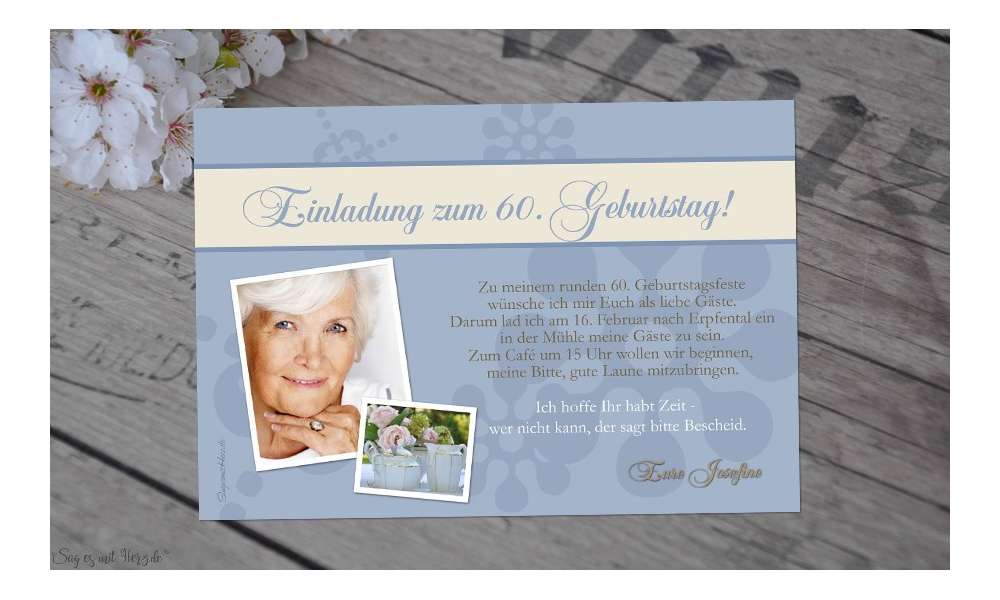 Einladung Geburtstag Fotokarten
