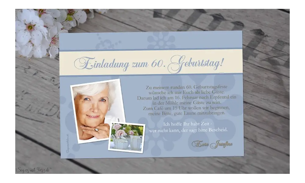 Einladung Geburtstag Fotokarten
