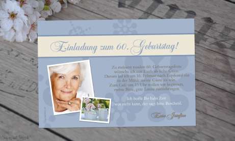 Einladung Geburtstag Fotokarten