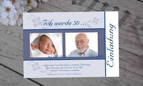 Einladung Geburtstag Fotokarten