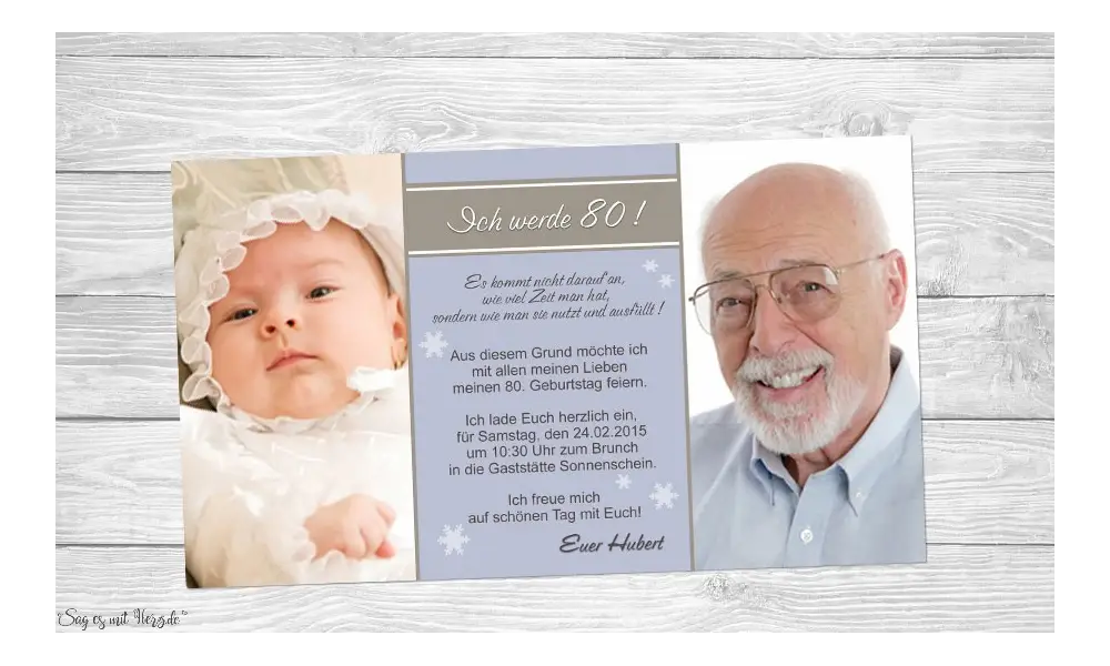 Einladung Geburtstag Fotokarten
