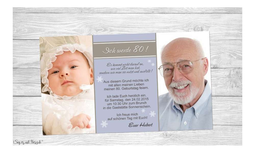 Einladung Geburtstag Fotokarten