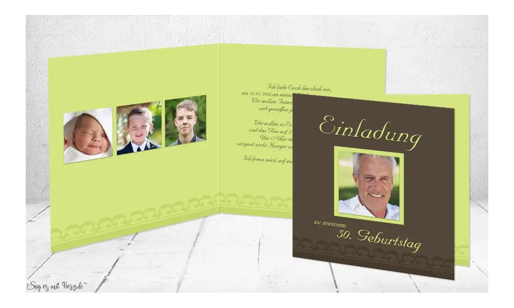 Einladung 50. Geburtstag,