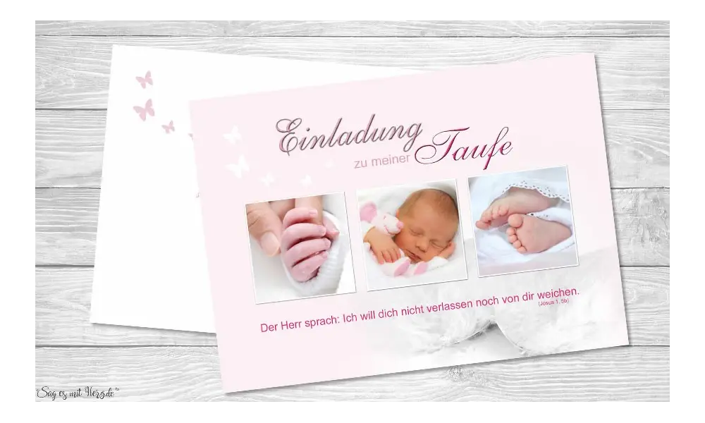 Einladungskarten Taufe Postkarten