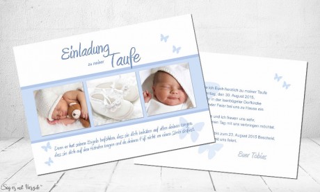 Einladungskarten Taufe Postkarten