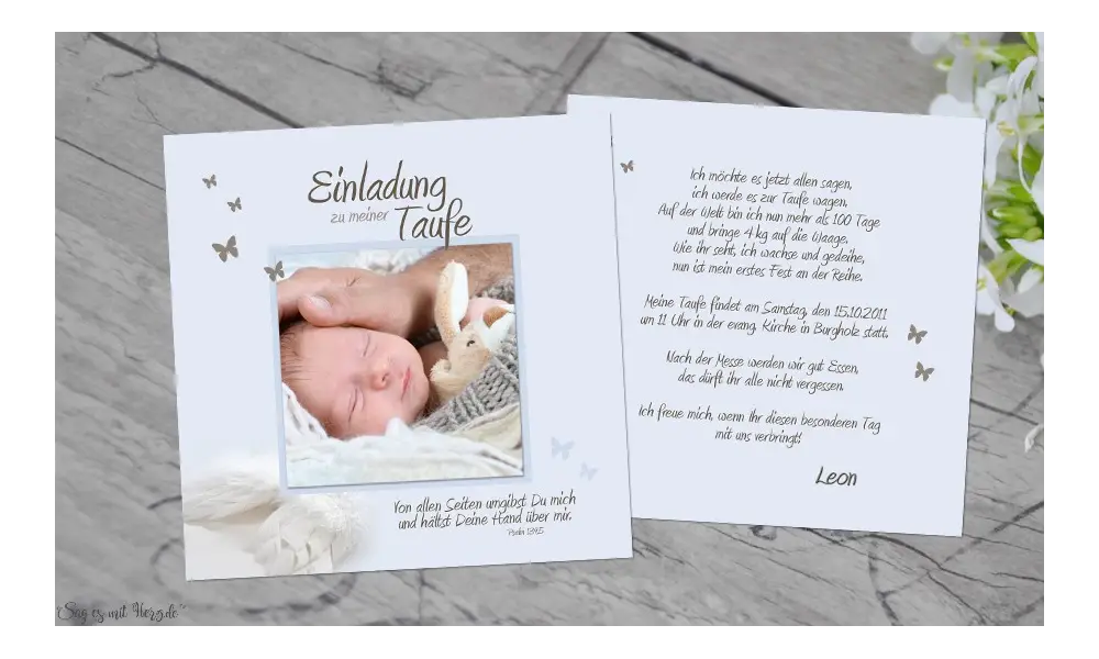 Einladung Taufe