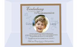 Einladung Kommunion / Konfirmation, Fotokarte 12,5x12,5 cm