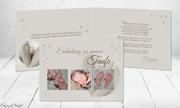 Geburt 10 FOTO Einladung Danksagung Einladungskarten Danksagungskarten Taufe 
