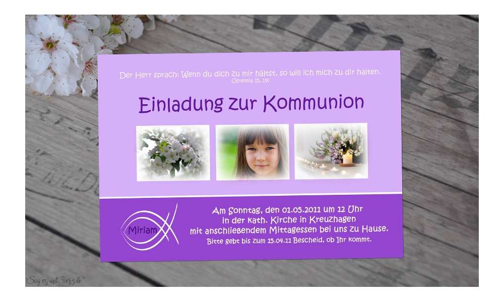 Fotokarten-Kommunion-Konfirmation