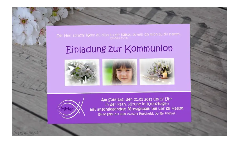 Fotokarten-Kommunion-Konfirmation