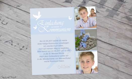 Fotokarten-Kommunion-Konfirmation