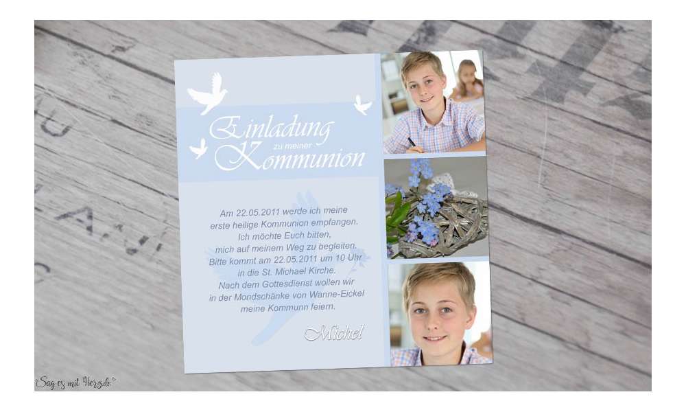 Fotokarten-Kommunion-Konfirmation