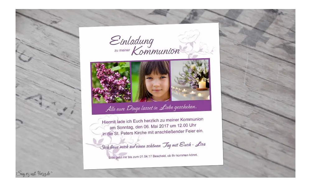 Fotokarten-Kommunion-Konfirmation