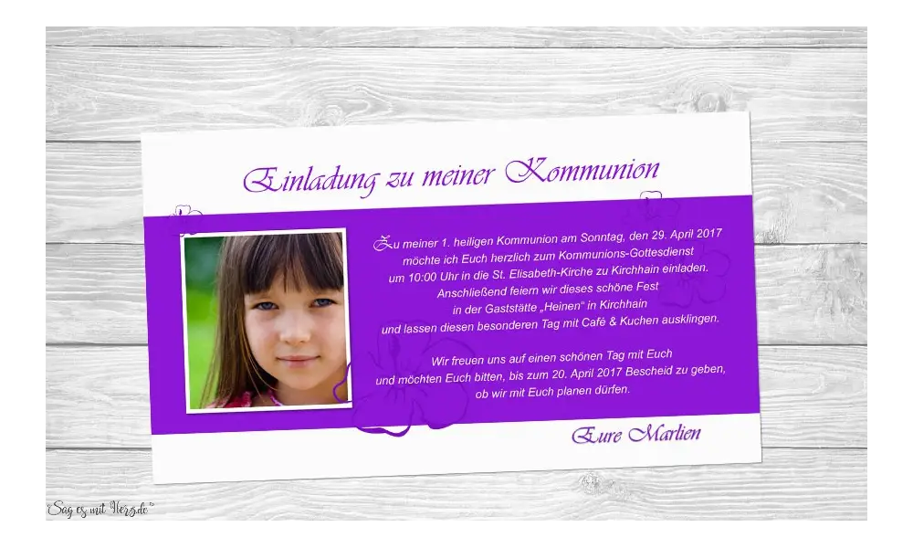 Fotokarten-Kommunion-Konfirmation