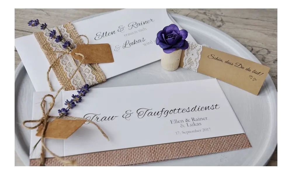 Hochzeitspapeterie-Vintage