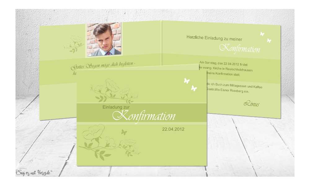 Einladungen Konfirmation Kommunion