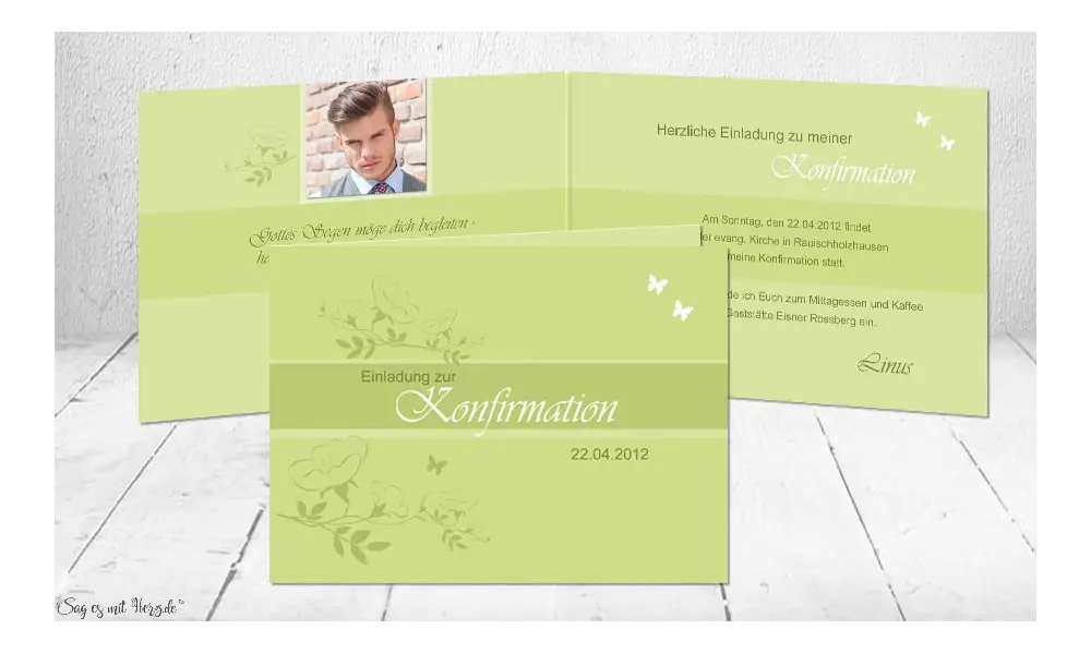Einladungen Konfirmation Kommunion