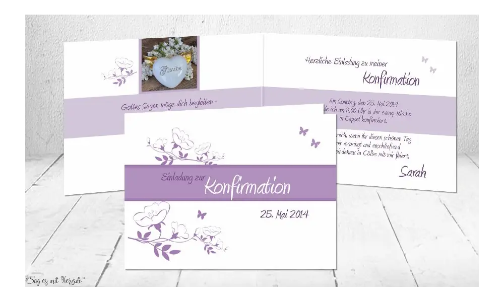 Einladungen Konfirmation Kommunion