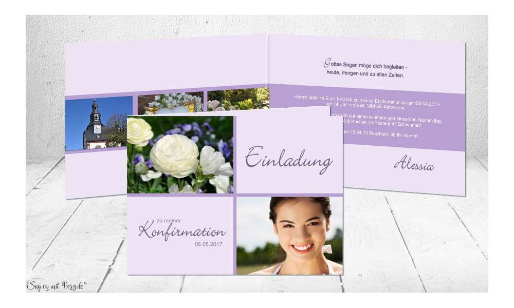 Einladungen Konfirmation Kommunion Einladungen Konfirmation Kommunion