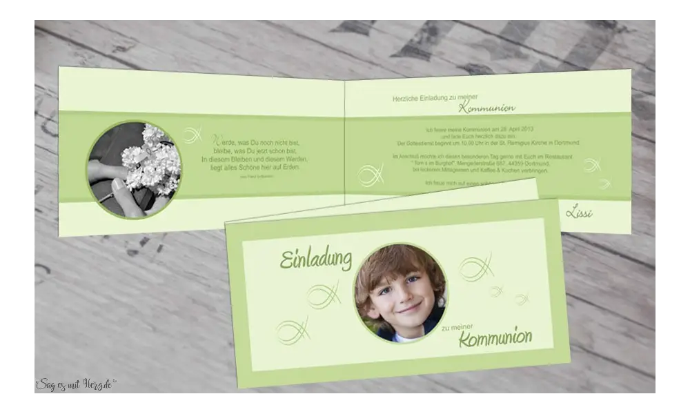 Einladungen Konfirmation Kommunion