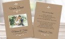 Danksagung Hochzeit Kraftpapier