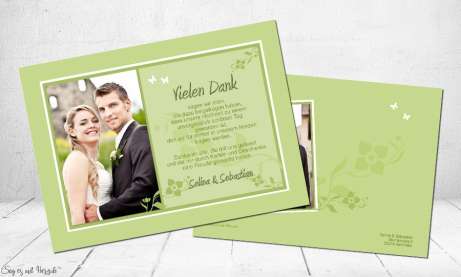 Danksagung Hochzeit Blumen