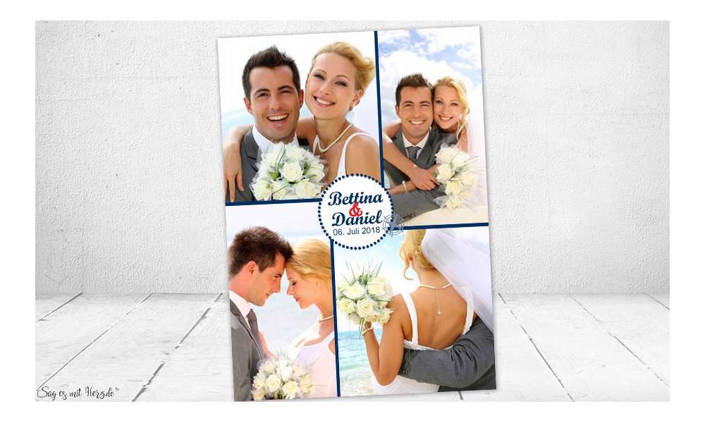 Danksagung Hochzeit Maritim