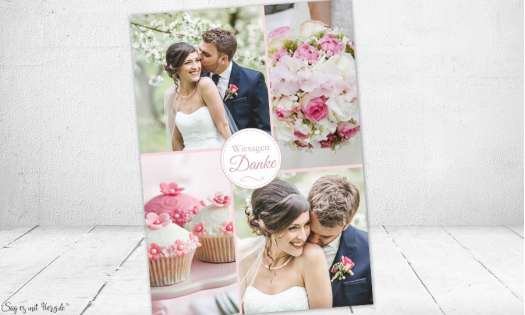 Hochzeitsdanksagung Romantisch