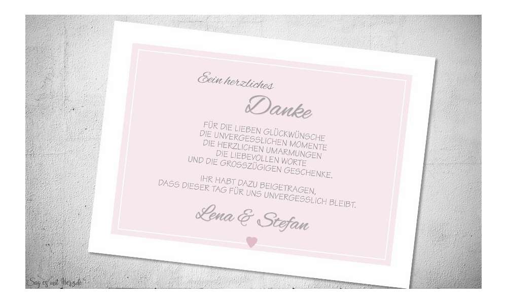 Danksagung Hochzeit Fotocollage