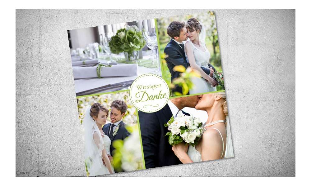 Danksagung Hochzeit Blumen