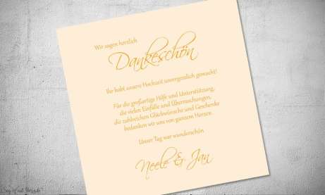 Fotokarten Hochzeit Danksagung