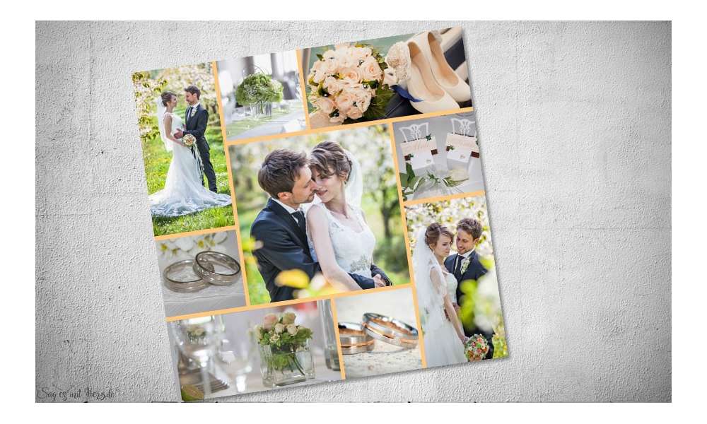 Fotokarten Hochzeit Danksagung