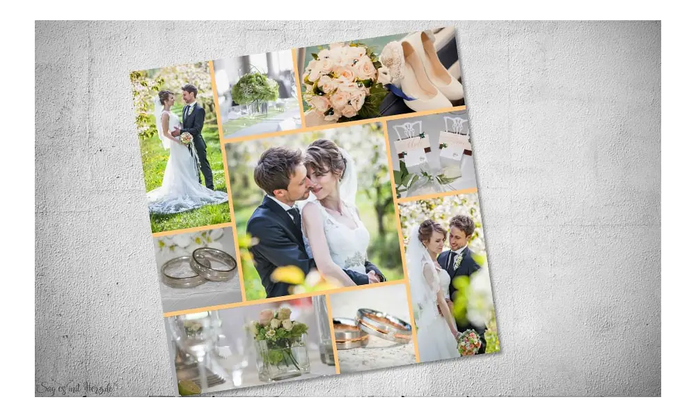 Fotokarten Hochzeit Danksagung