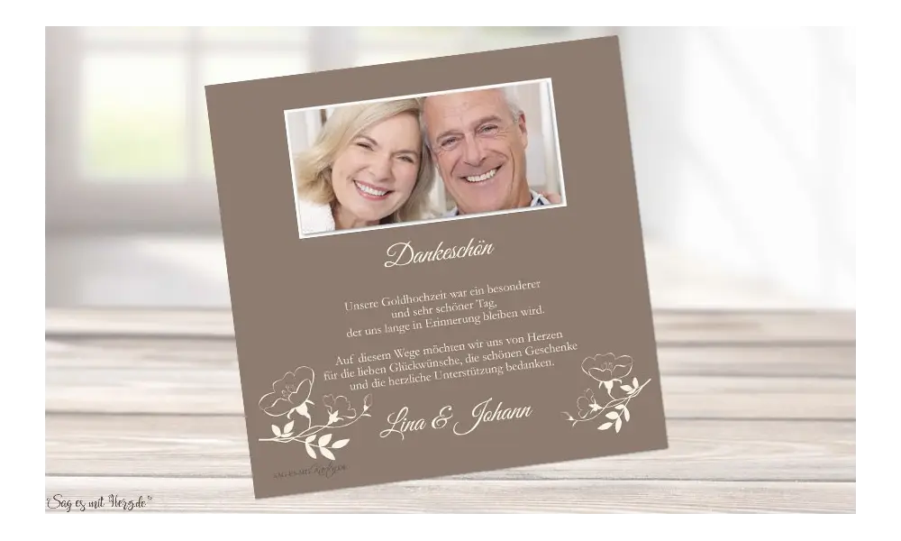 Dankeskarte Hochzeit unvergesslich