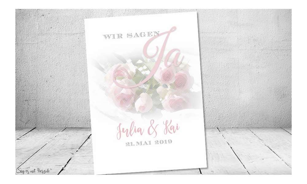 Einladungskarten Hochzeit klassisch