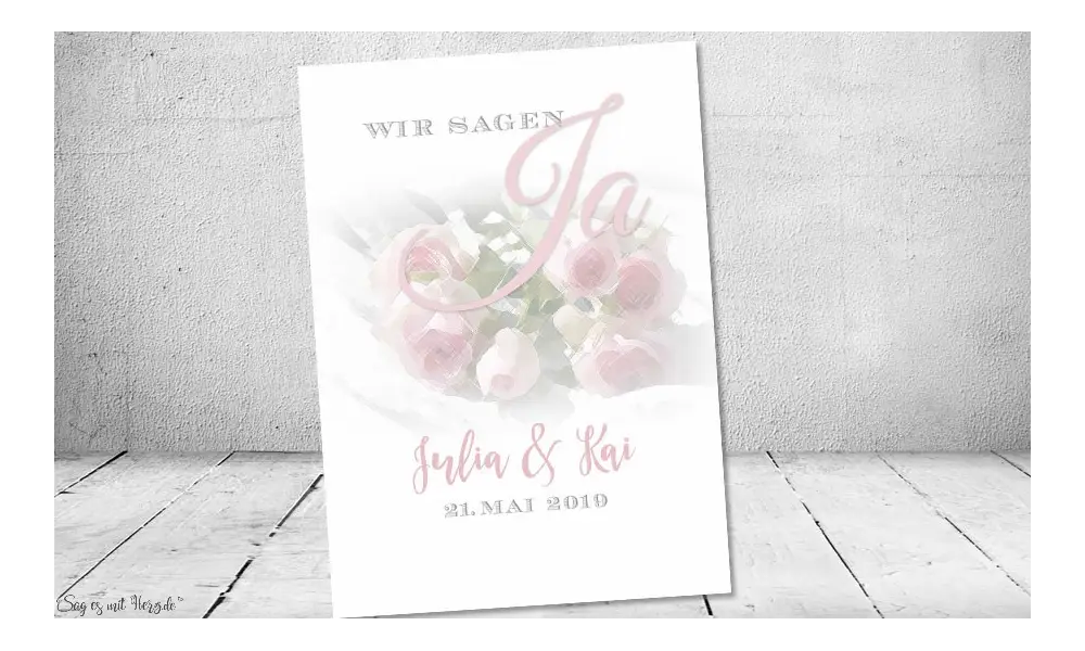 Einladungskarten Hochzeit klassisch